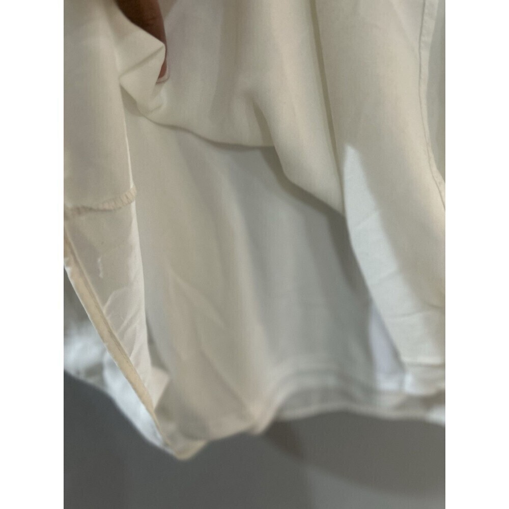 Lulus Freestyle Shift Dress Off White Short Sleeve Vneck Dress Size M - Picture 9 of 14